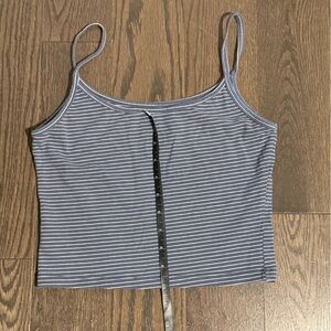 Brandy Melville Inspired Striped Blue Tank Top